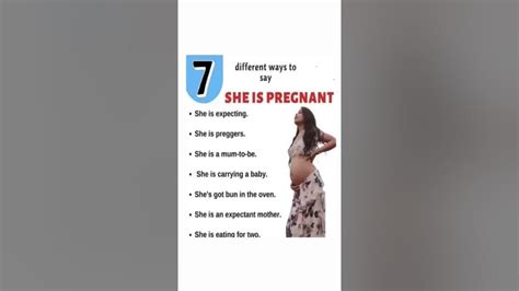 Different Ways To Say ‘she Is Pregnant🤰 Shorts Youtube