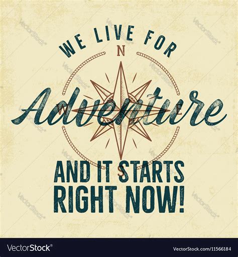 retro style adventure label design   vector image