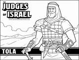 Bible Judges Coloring Israel Pages Tola Jueces Sunday School Kids Jair Judge Heroes Para Biblia La Google Sheets Ot Choose sketch template