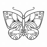 Butterfly Printablee sketch template