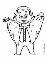 Vampire Coloring Pages Halloween Kids Outline Print Printable Cute Colouring Vampires Sheets Template Color Real Popular Holidays Ages Anime Clipartmag sketch template