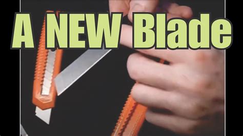 change  blade   retractable blade utility knife youtube