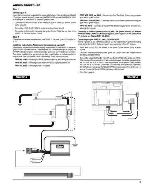 wiring procedure figure  vbattery mallory ignition mallory hyfire iv series ignition