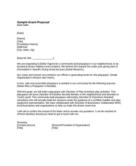 sample grant proposal letter templates  ms word
