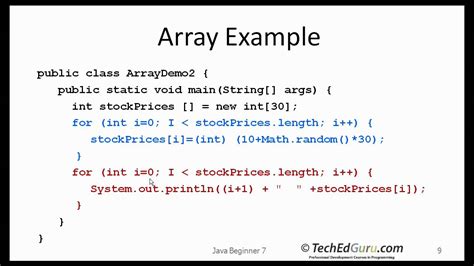 Java Beginner 7 Arrays Youtube