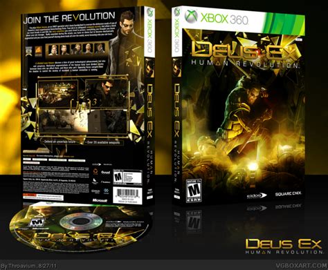 Deus Ex Human Revolution Xbox 360 Box Art Cover By Throavium