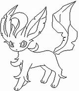 Leafeon Lineart Pokemon Coloring Pages Template Deviantart sketch template