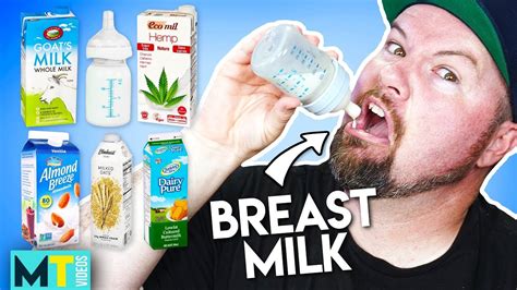 Men Try Breast Milk Extreme Milk Taste Test Youtube