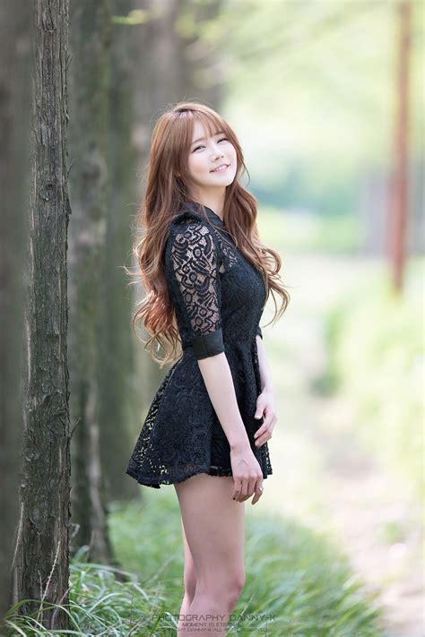 Han Ga Eun 2015 04 26 Black Dress ~ Korean Top Cute