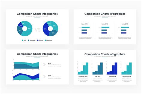 comparison charts powerpoint   templates creative market