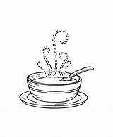 Soup Drawing Bowl Getdrawings Paintingvalley sketch template