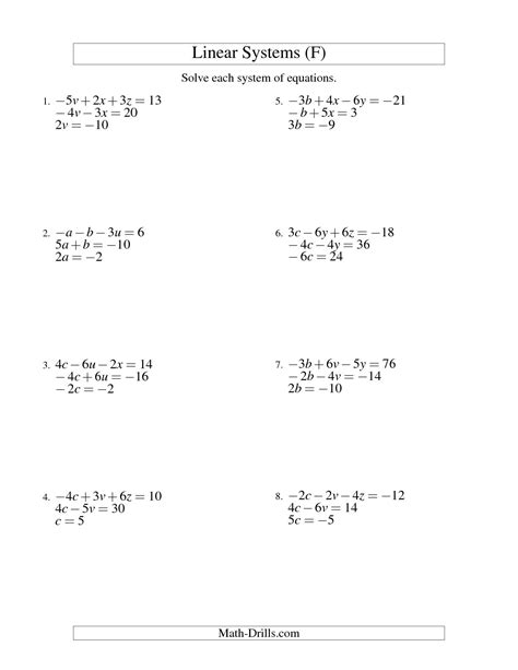 images  algebra linear equations worksheet solve math