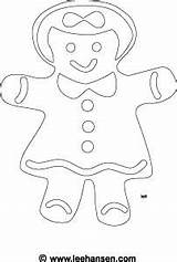 Gingerbread Girl Coloring Template Woman Christmas sketch template