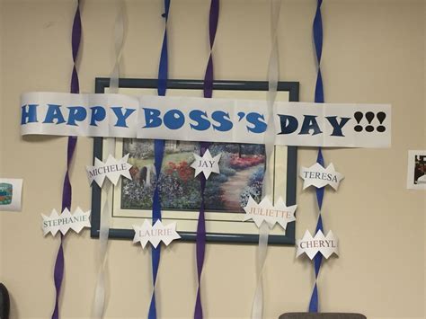simple decor  bosss day happy bosss day door decorations