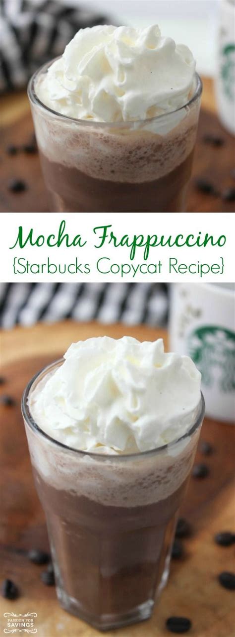 copycat starbucks mocha frappuccino recipe easy frozen drink recipe