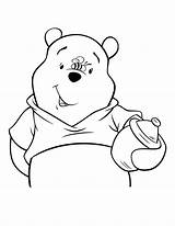 Pooh Coloring Bear Bee Pages Cute Nose Honey Drawing Cartoon Printable Library Clipart Gif Hmcoloringpages Getdrawings Popular sketch template