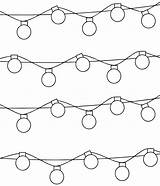 Christmas Lights Coloring Printable Pages Sheet Pattern Printablee sketch template