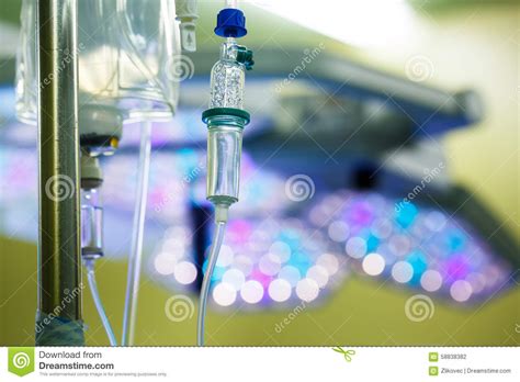 iv drip hanging   pole  hospital stock photo image  high operating