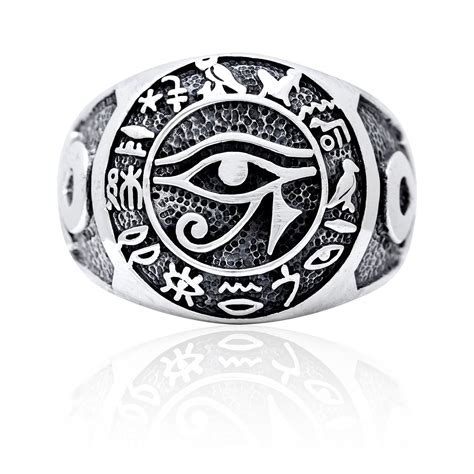 925 Sterling Silver Egypt Egyptian Hieroglyphs Eye Of