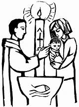 Sacrament Baptism Lds Christening sketch template