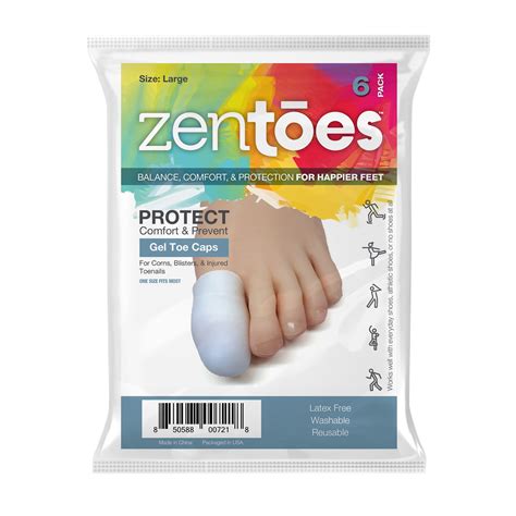 zentoes  pack gel toe cap  protector cushions  protects