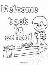Welcome School Back Coloring Pages Getdrawings sketch template