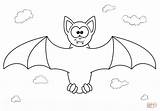 Bat Coloring Vampire Cartoon Drawing Pages Draw Printable Outline Easy Simple Bats Color Supercoloring Preschool Getdrawings Getcolorings Halloween Colorings Drawings sketch template