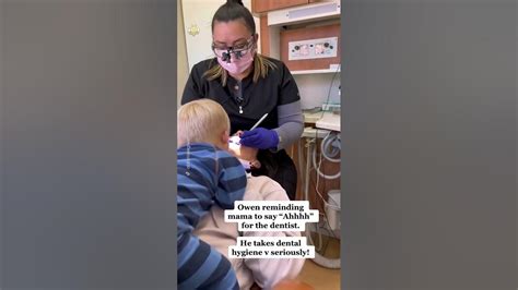 Owen Reminding Mama To Say Ahhhh For The Dentist Shorts Youtube