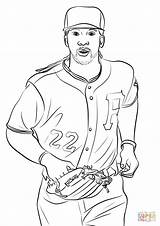 Coloring Pages Mccutchen Andrew Drawing Baseball Categories sketch template