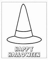 Hat Coloring Witch Pages Halloween Printable Drawing Getcolorings Color Getdrawings sketch template
