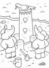 Coloring Elephant Babar Pages Popular sketch template