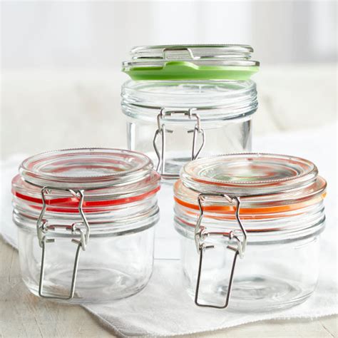 Glass Jar With Sealing Lid Jars Lids And Pumps