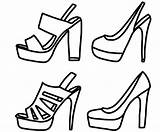 Coloring High Shoes Pages Heels Heel Color Printable Models Colouring Print Stress Kids Melt Away Choose Board Coloringpagesfortoddlers Getcolorings Popular sketch template