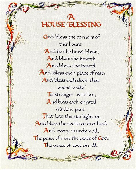house blessing  catholic picture print etsy