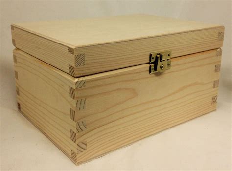 pine wood storage box extra large
