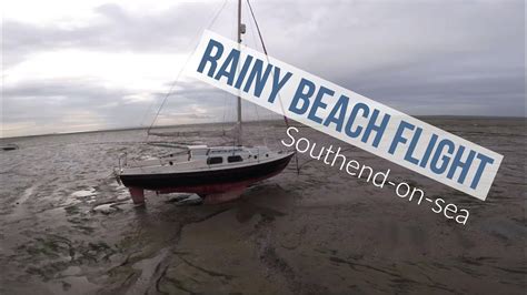 flying  racing drone   southend  sea beach youtube