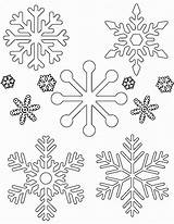 Coloring Snowflakes Tracing Patterns Fascinating Winter Fun Pages sketch template