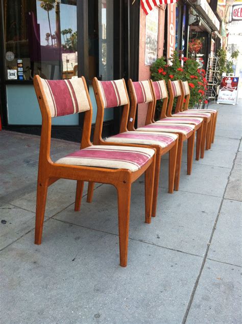 solid foundation set   teak dining chairs  denmark casa victoria vintage furniture