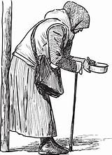 Beggar Woman Old sketch template