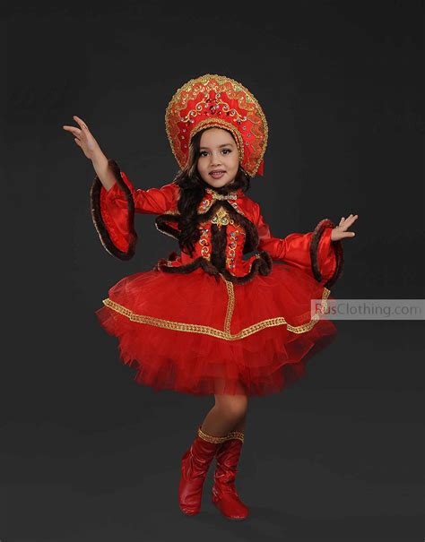 Dance Costume Russian Style Girls