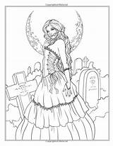 Grayscale Witch Getdrawings Erwachsene Getcolorings sketch template