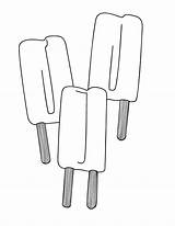 Popsicle Popsicles Ice Happyhomefairy sketch template