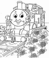 Thomas Coloring Train Pages Printable Kids Print Size sketch template