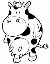 Coloring Cow Pages Popular sketch template