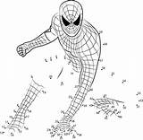 Dot Connect Spiderman Dots Spider Printable Worksheets Coloring Pages Man Kids Superhero Amazing Worksheet Color Super Marvel Panther Math Printables sketch template