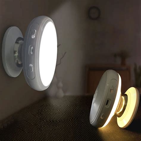 degree rotatable motion sensor security indoor night light led bulb wall lamp toilet