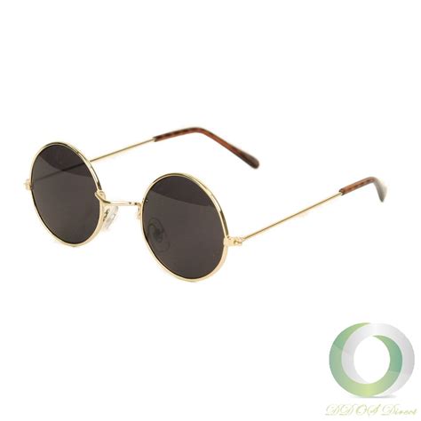 Ub John Lennon Style Sunglass Gold Smoke Sunglasses Ebay