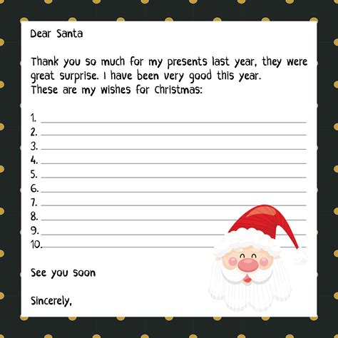 santa list  printable