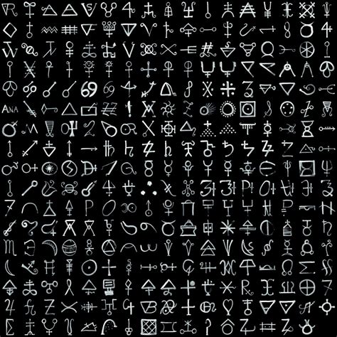 Alchemical Symbols Hand Inked In 2020 Alchemy Symbols