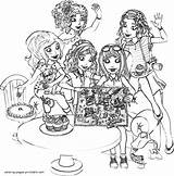 Lego Friends Coloring Pages Printable Girls Print Look Other sketch template
